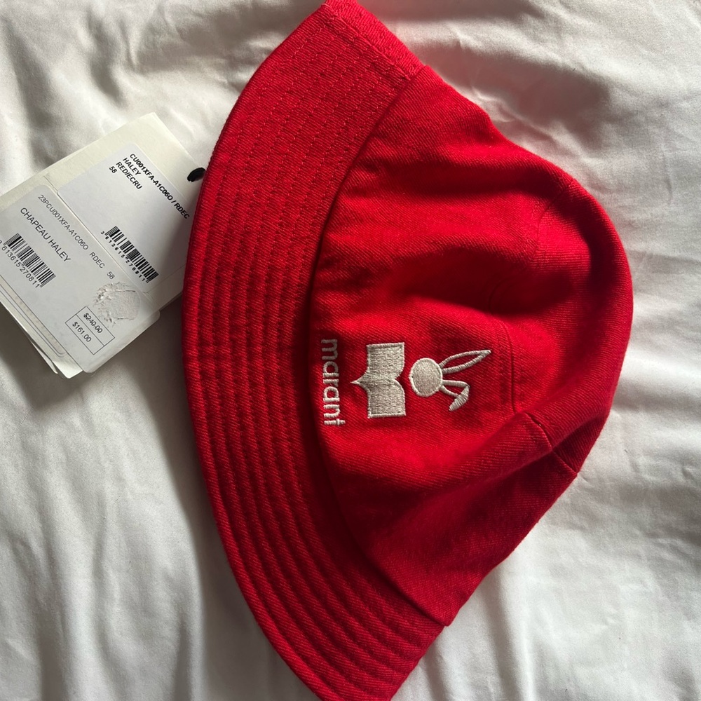 Isabel marant Red Bucket Hat